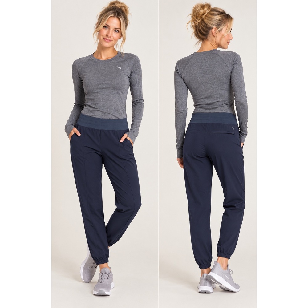 PUMA Range Jogger Athletic Pants Women Small Deep Navy